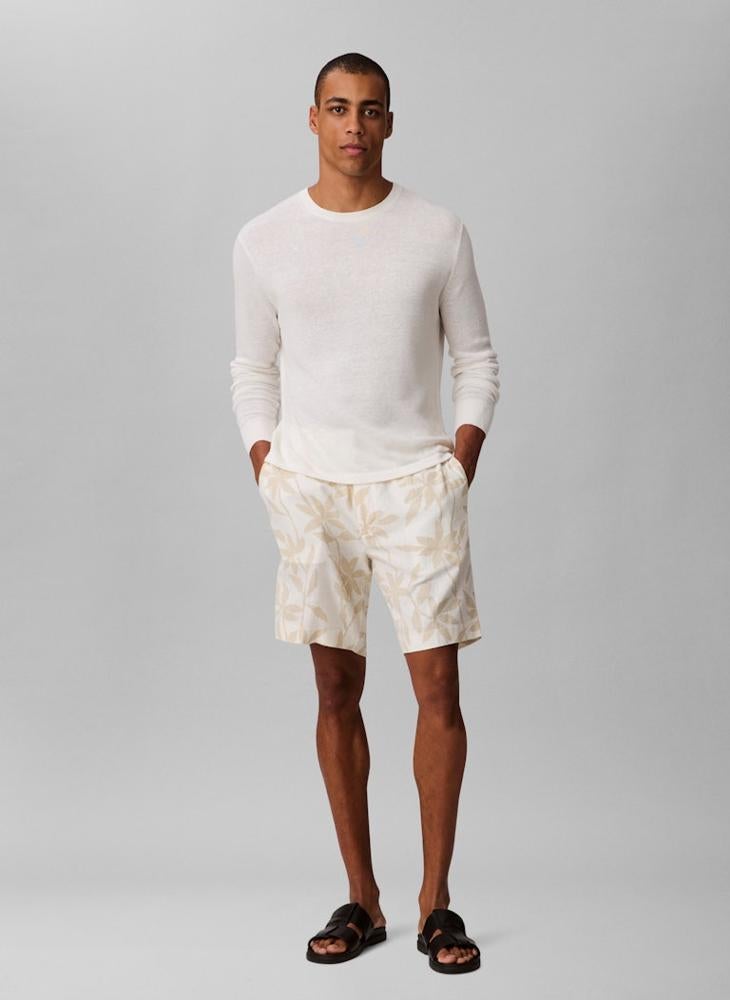 CALVIN KLEIN Linen Pull On Shorts - Image 5