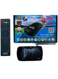 فوجي ستار جهاز استقبال ستالايت رقمي Fujistar Mini HD-222، فل اتش دي 1080 بكسل، 4 كيه الترا اتش دي، اسود  - Image 2