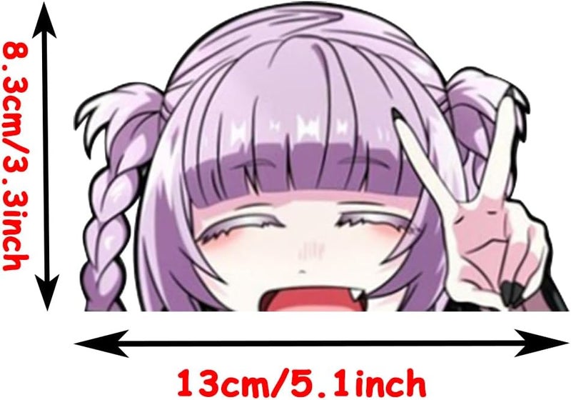 ARS 5.1 Inch Anime Car Window Stickers Nanakusa Nazuna Peeking Waterproof Decals for Bumper Motorcycle Skateboard Laptop Trunk - Image 2