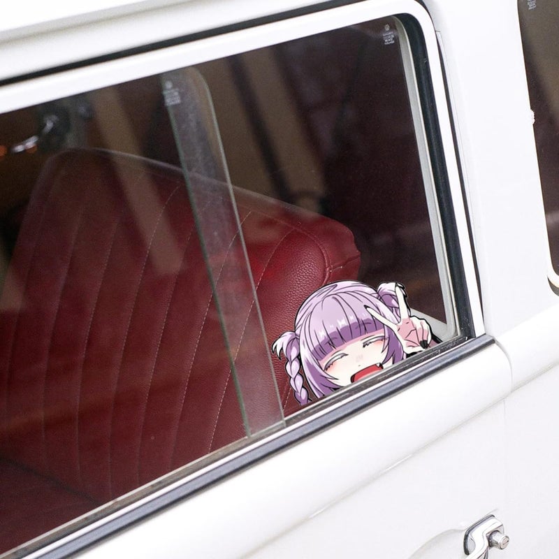 ARS 5.1 Inch Anime Car Window Stickers Nanakusa Nazuna Peeking Waterproof Decals for Bumper Motorcycle Skateboard Laptop Trunk - Image 4