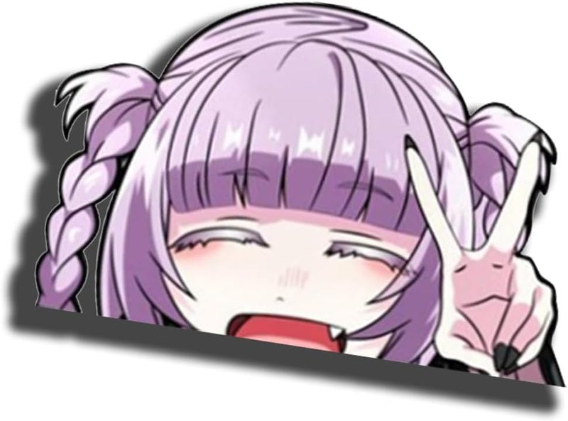 ARS 5.1 Inch Anime Car Window Stickers Nanakusa Nazuna Peeking Waterproof Decals for Bumper Motorcycle Skateboard Laptop Trunk - Image 1