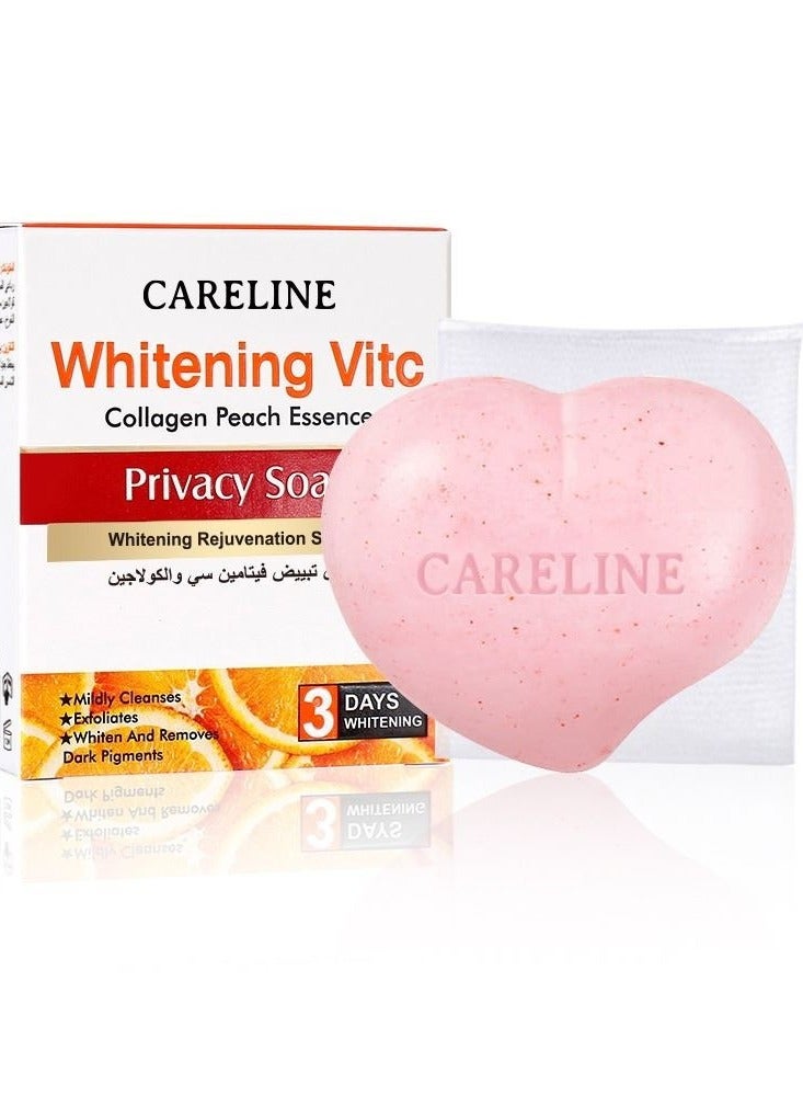 Careline Whitening Vitc Soap Privacy Soap with Vitamin C and Collagen 80 g - Image 1