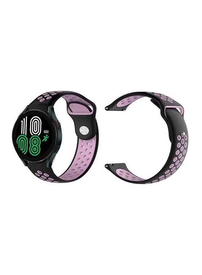 vesus Replacement Band For Samsung Galaxy Watch 4 Black/Light Pink