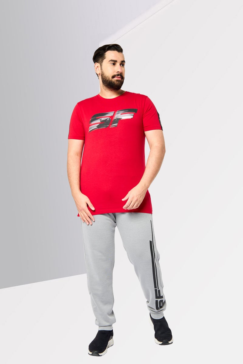 Scuderia Ferrari Men Slim Fit Short Sleeve Outdoor T-Shirt, Red - Image 2