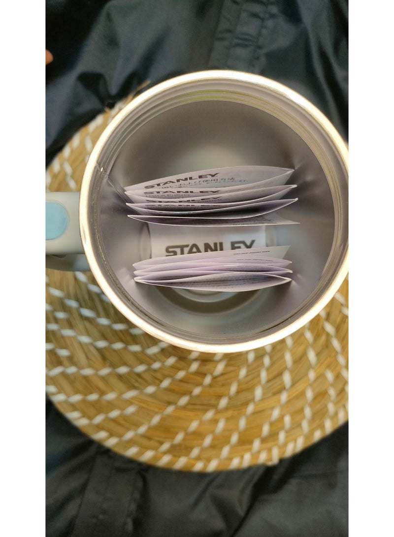 ستانلي مج ستانلي كوينشر ستانلس استيل مع الماصه 1200 مل ( لبنى سماوي) - Image 1