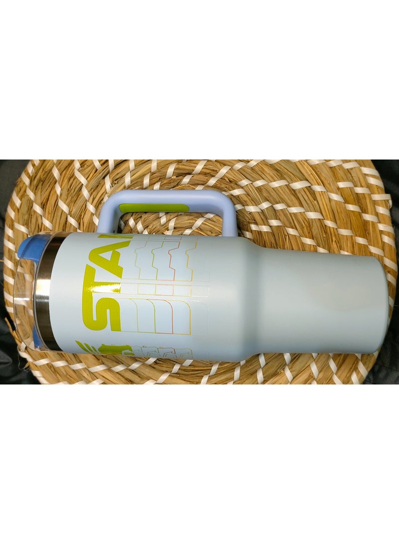 ستانلي مج ستانلي كوينشر ستانلس استيل مع الماصه 1200 مل ( لبنى سماوي) - Image 2