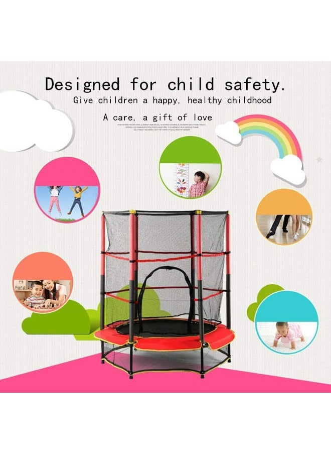 Rainbow Toys - ألعاب قوس قزح - ترامبولين بطول 4 أقدام للأطفال، معدات تمارين اللياقة البدنية للأطفال، سرير القفز للحديقة الخارجية مع حاوية أمان - Image 1