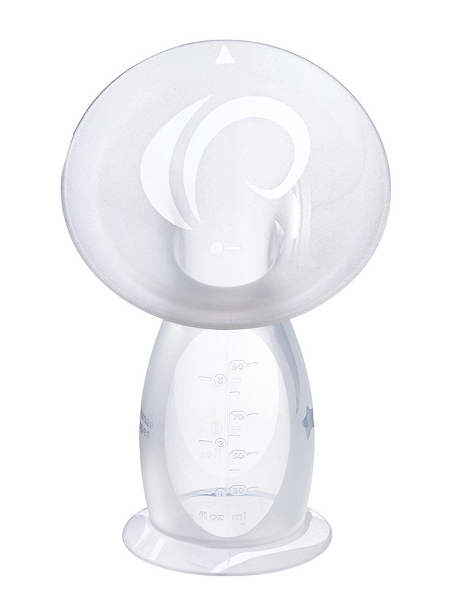 tommee tippee Silicone Manual Breast Pump and Let Down Catcher to Express, Relieve or Catch Excess Breast Milk, Includes Sterilising Lid, 100ml, One Size - Image 2