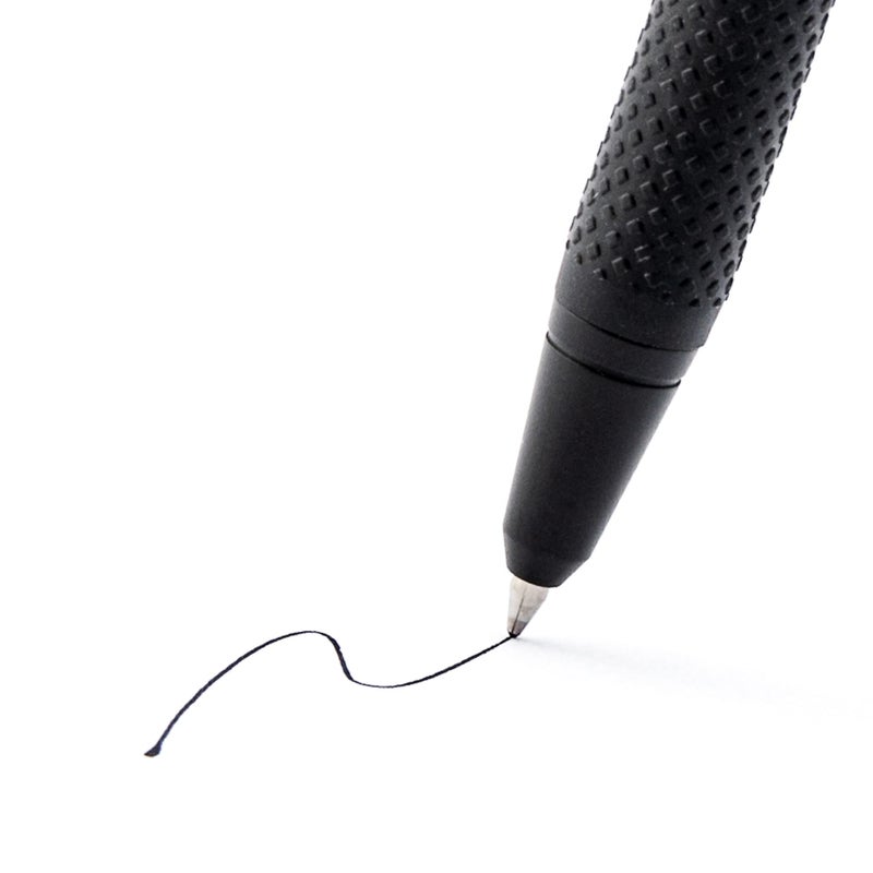 Zebra Pen G-450 Retractable Gel Pen, Black Brass Barrel, Medium Point, 0.7mm, Black Ink, 2 Count (Pack of 1) (49512), Black, Refillable - Image 3