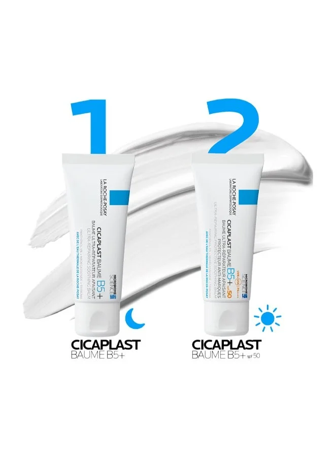 LA ROCHE-POSAY Cicaplast Baume B5+ SPF 50: Soothing Repairing Balm for Dry, Irritated, & Sun-Exposed Skin 40ml