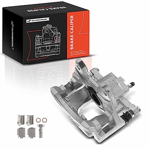 A-Premium Rear Disc Brake Caliper Assembly with Bracket Compatible with Select Dodge and Jeep Models - Wrangler 2007-2017, Wrangler JK 2018, Nitro 2007-2011, Liberty 2008-2012 - Image 1