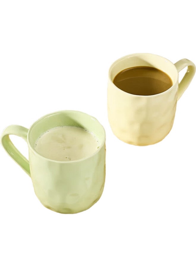 Caizhi Ceramic Mug For Home, Student Tea Cup, Office Coffee Cup, Cream Yellow Cz6787 - Image 3
