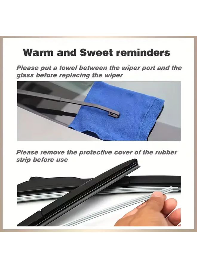 Front Rear Windshield Wiper Blades for Skoda Octavia Mk3 5E A7 Estate 2013 2019 - Image 5