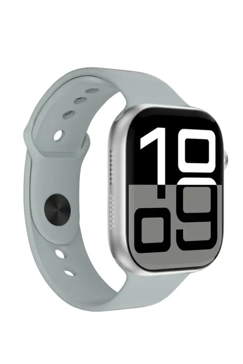 GREEN LION Active SE 46 Smart Watch with 2.07" IPS Display Size, 200mAh Battery Capacity, 10 Days Standby, Bluetooth Version 5.3, Wireless Charger Support, Zinc Alloy Body Case Material, 240 × 296 Pixels Resolution, IP65 Waterproof - Silver - Image 1