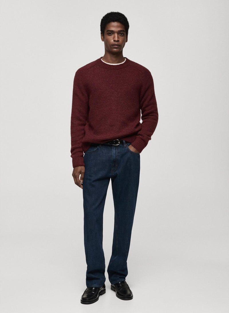 Mango Man Knitted Sweater Wool And Cotton Blend  - Image 5
