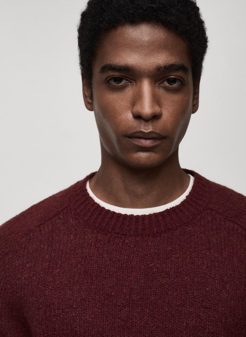 Mango Man Knitted Sweater Wool And Cotton Blend  - Image 4