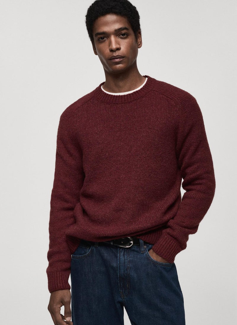 Mango Man Knitted Sweater Wool And Cotton Blend  - Image 1