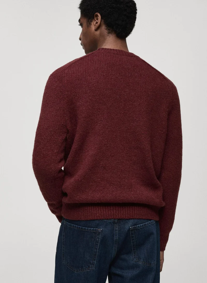 مانجو مان Knitted Sweater Wool And Cotton Blend