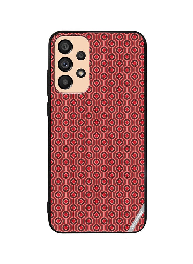 VR CREATIVE Protective Case Cover For Samsung Galaxy A73 5G Pattern Red Design Multicolour - Image 1