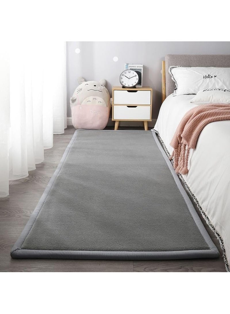 MONOGUE Large Soft Fluffy Area Rug 2cm Thick Coral Velvet Washable Carpet Anti Slip Mat Bedroom Living Room - Image 2