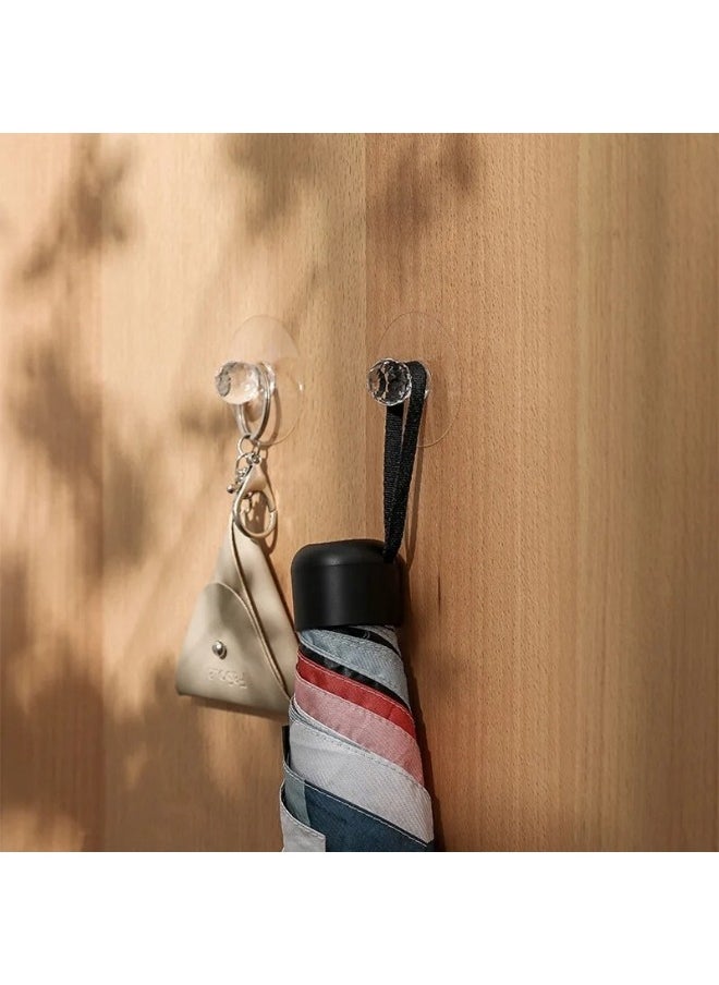 Generic - 5pcs Clear Self Adhesive Acrylic Crystal Handles for Wardrobe, Kitchen Cabinet, Bathroom, Cupboard, Furniture, Door, Window. - Image 1