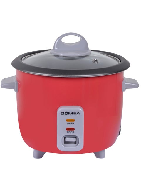 Mini Rice Cooker 0.6L - Cook, Steam, Warm 3-in-1 Functions, Tempered Glass Lid, Non-Stick Inner Pot, Extendable Steam Tray for Veg/Fish/Poultry, Ideal for Small Kitchens & Dorms, 350W