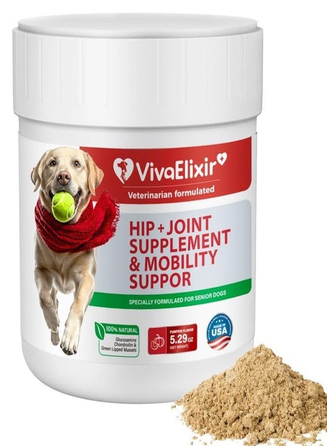 VivaElixir Dog Hip and Joint Supplement with Green-Lipped Mussels, Dog Pain Relief - Glucosamine, Chondroitin, Vitamin E, Omega 3 - Treats Arthritis & Repair Cartilage with Results Within 6 Weeks - Image 1