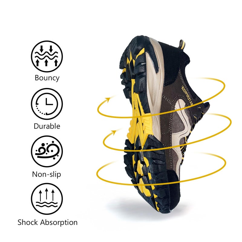 CC-Los Women's Lightweight Waterproof Hiking Shoes for Walking, Outdoor & Climbing Dark Brown Size 8.5 - Image 5