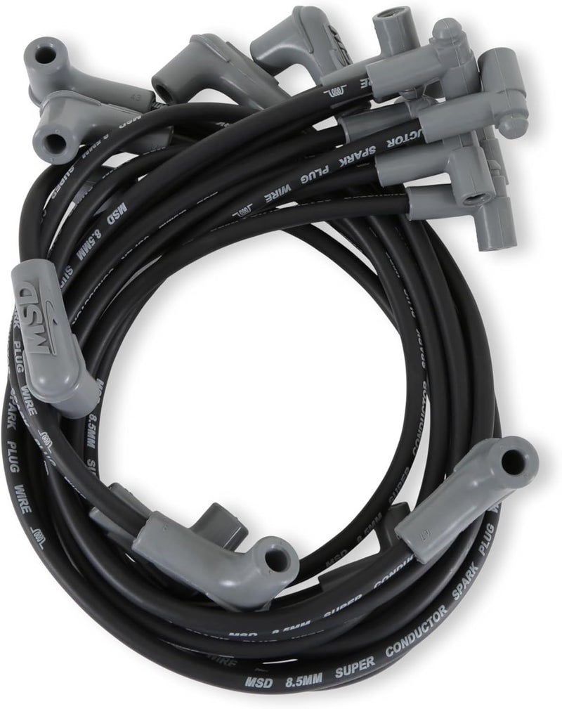 MSD 35593 Super Conductor Spark Plug Wire Set, Black - Image 2