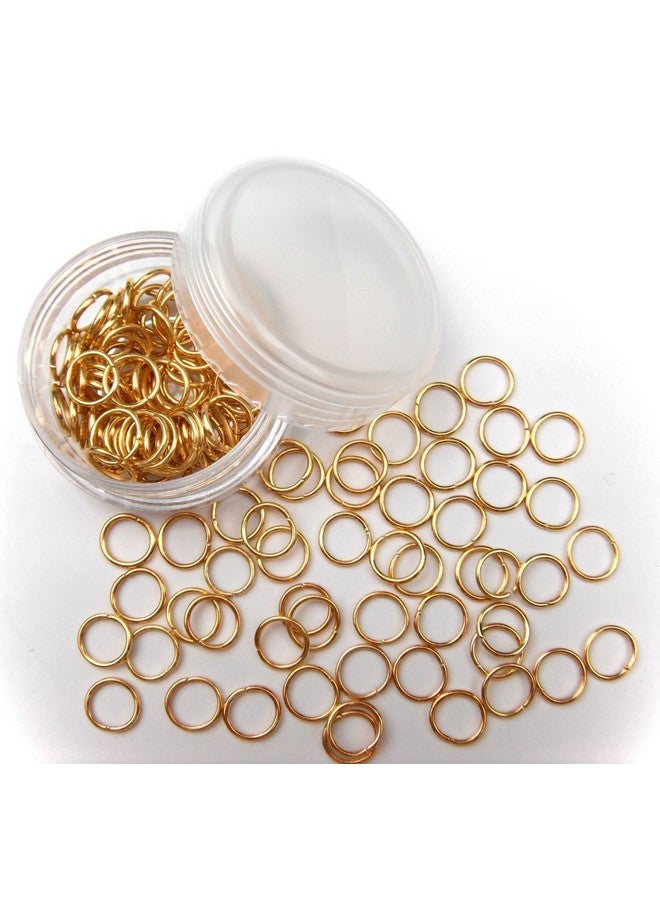 All In One 2000Pcs Open Jump Rings Jewelry Making (Gold 4Mm)