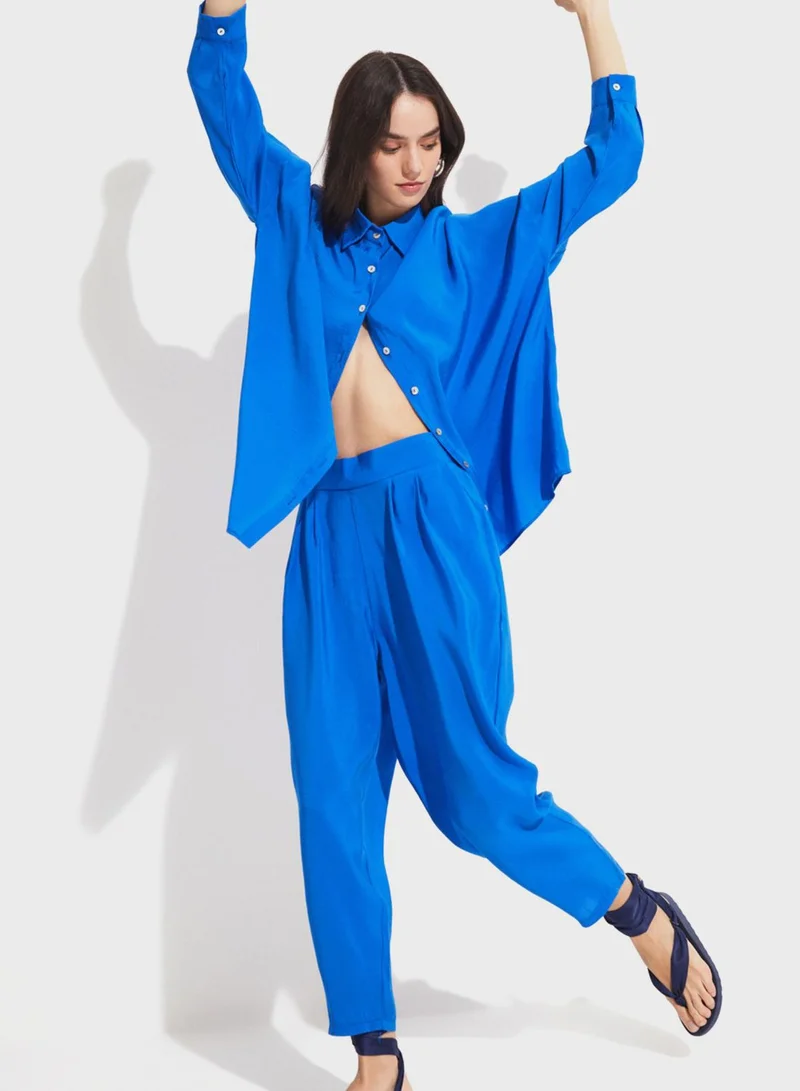 JUNE Button Down Shirt & Pants Set
