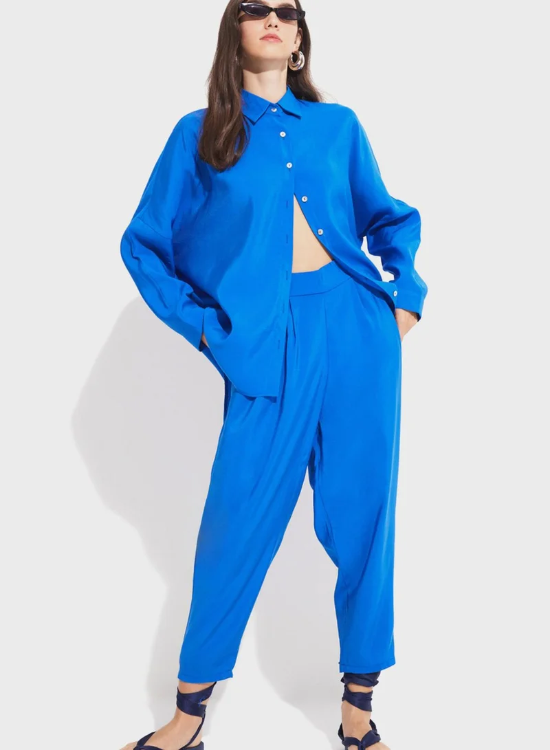 JUNE Button Down Shirt & Pants Set