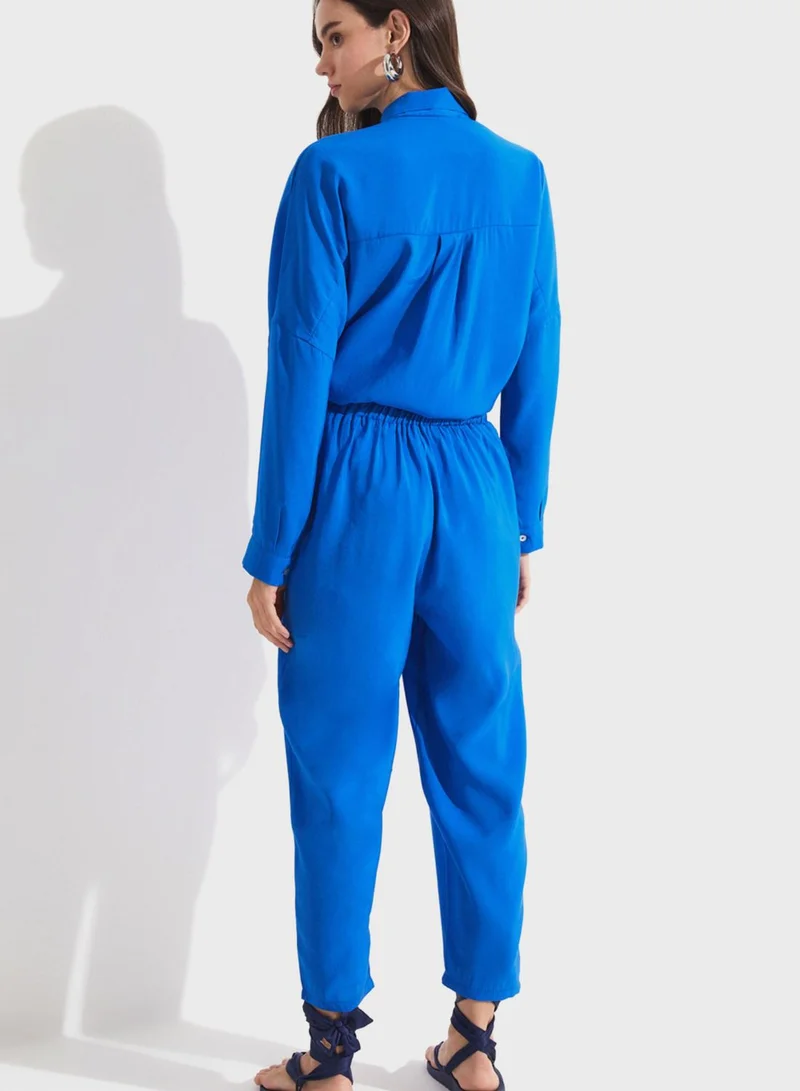 JUNE Button Down Shirt & Pants Set