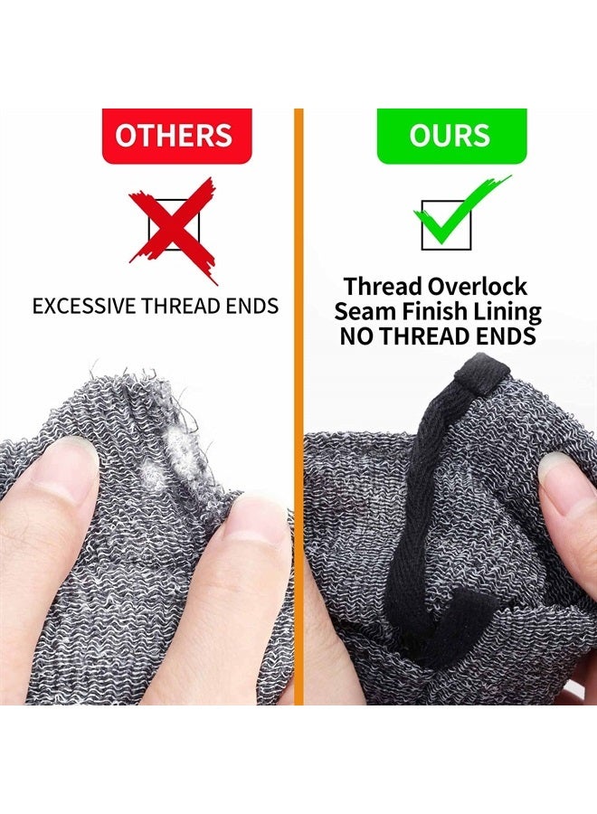 Antimbee 6-Pack Soap Pocket Exfoliating Soap Saver Pouch, Body Scrubber Rough Sponge Exfoliator for Bath or Shower, Gray Mesh Bar Soap Foam Lather Pouch - Image 4