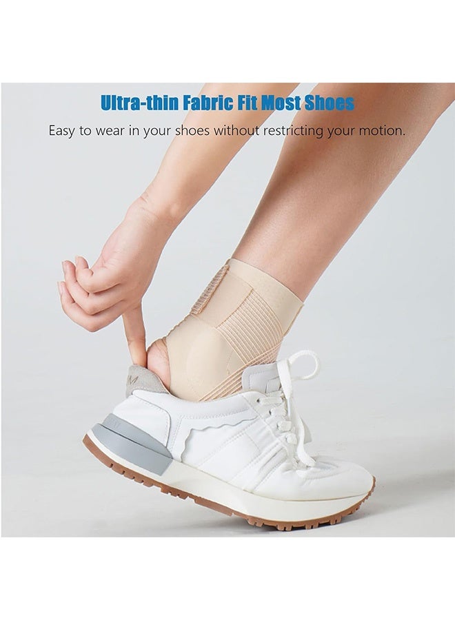 MXN 2 Pcs Ankle Brace for Men Women Adjustable Ankle Sleeve Compression Wrap with Straps, Ultra-thin Lightweight Foot Sleeves Ankle Support for Sports, Sprained, Plantar Fasciitis, Tendonitis - Image 5