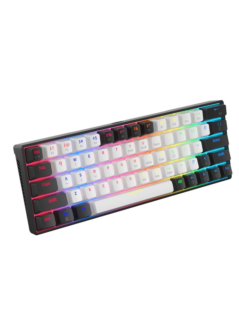 M MIAOYAN 63-key pluggable blue axis computer game mechanical keyboard  - Image 1