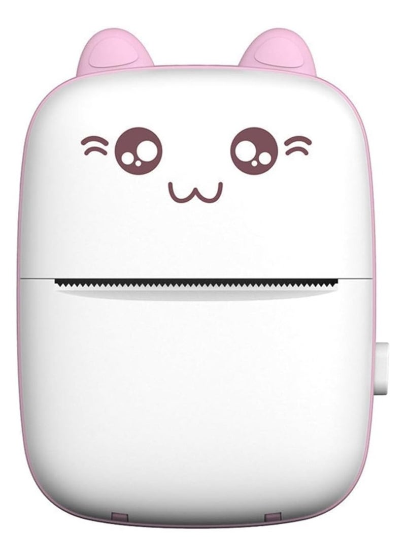 DubaiGallery طابعة صور صغيرة محمولة لاسلكية - طابعة ملصقات حرارية مع إعادة شحن USB و1 لفة من الورق الحراري لنظامي التشغيل Android وIOS  - Image 2
