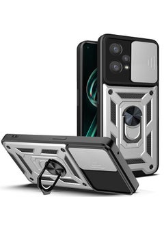 Generic Shield Full Protection Case With Metal Ring &Slide Camera Cover For realme 9 pro plus case 