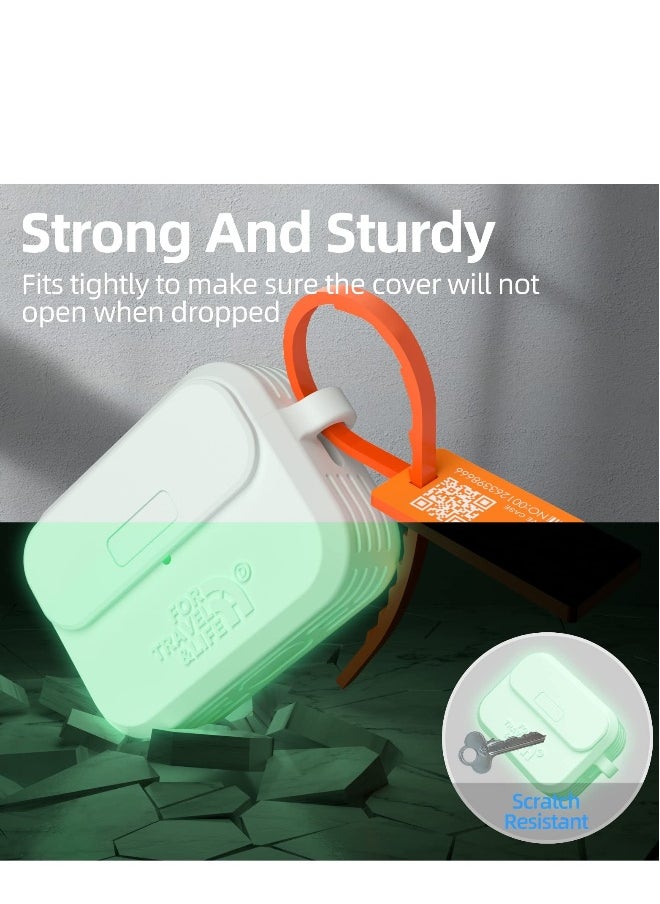 Generic Rugged Military Grade Headphone Protective Cover for AirPods Pro 2nd and 1st Generation, Nightglow Clear Case for 2022 and 2019 Charging  - Image 5