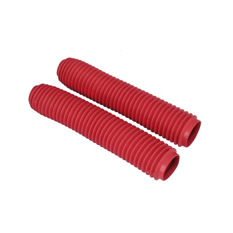 Motorcycle Front Fork Boots Shock Absorber Covers Protector Rubber Dust Gator Guard Gaiters for CR125 CRF250 CRF450 XR250 CR CRF(Red)