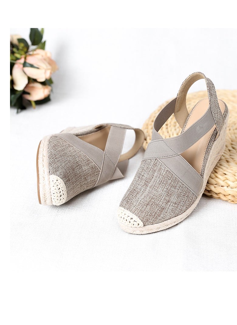 Generic - Closed Toe   Espadrille Wedges Sandals - Image 1