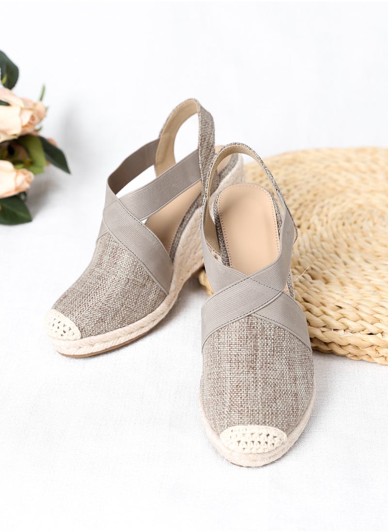 Generic - Closed Toe   Espadrille Wedges Sandals - Image 1