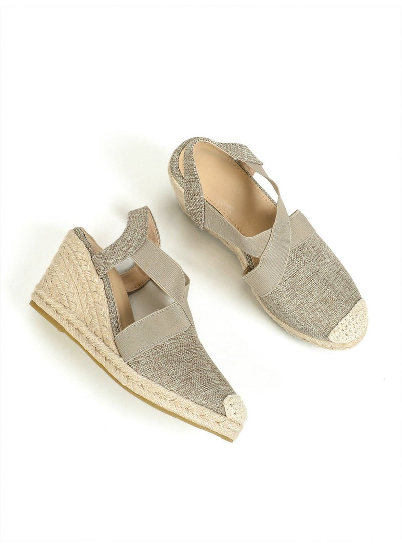 Closed Toe   Espadrille Wedges Sandals - Image 3
