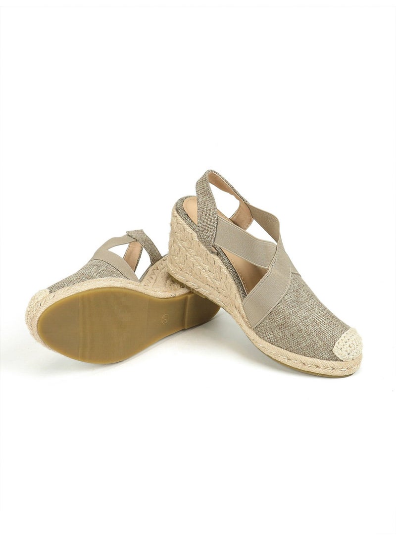 Closed Toe   Espadrille Wedges Sandals - Image 4