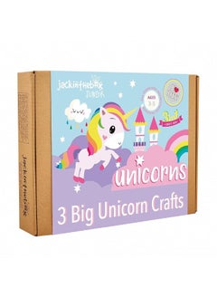 jackinthebox jackinthebox Unicorn Craft kit for 3 to 5 Year olds | 3 Craft Projects | Great Gift for Girls Ages 3,4,5 Years  - Image 1