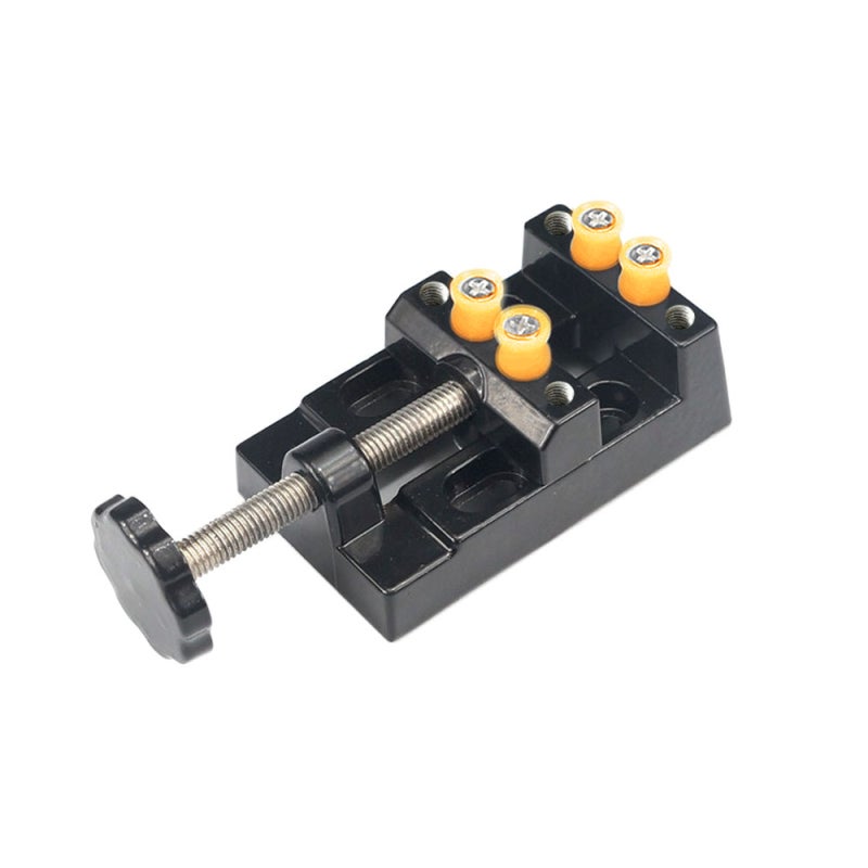 Miniature Vice: 55mm Wide Jaw Premium Aluminium Alloy & Plastic Construction - Long Lasting Durability Precision Grip Portable Vice for Clamping Irregular Walnut Bodhi Seeds Small Objects - Image 1