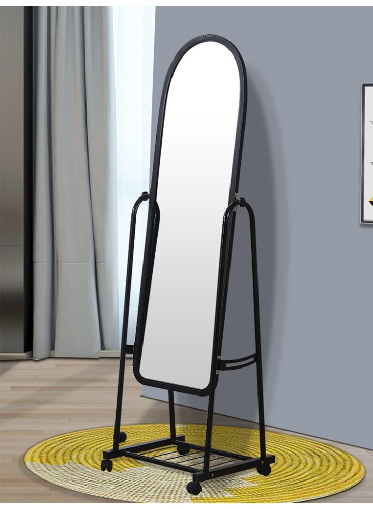 Full Length Mirror, 160x31cm, Floor Standing Mirror with Wheels, Free-Standing Large Bedroom Dressing Mirror, Full Body Mirror with Stand for Living Room, Bedroom - Image 4