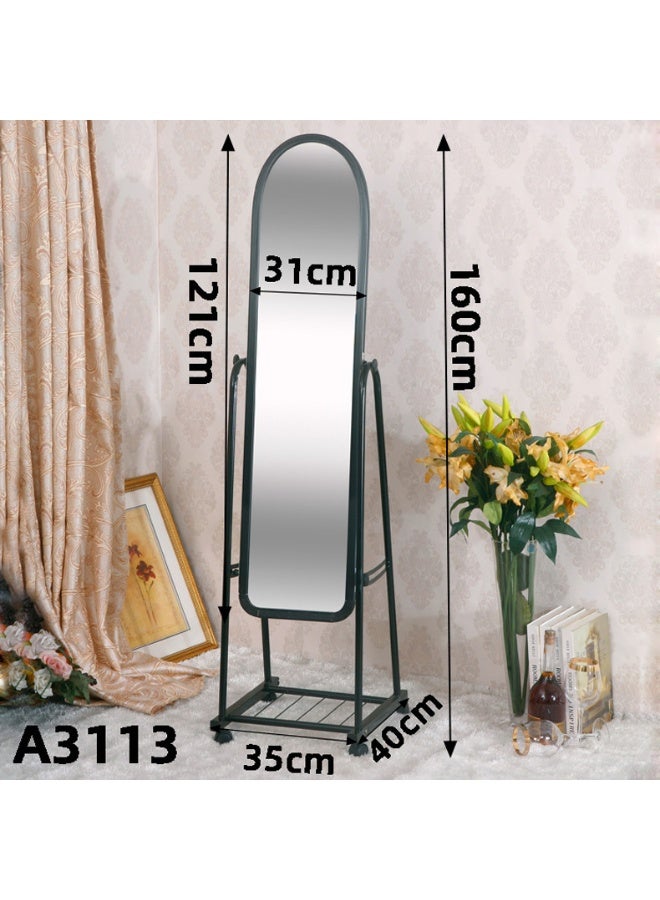 Full Length Mirror, 160x31cm, Floor Standing Mirror with Wheels, Free-Standing Large Bedroom Dressing Mirror, Full Body Mirror with Stand for Living Room, Bedroom - Image 2