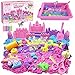 BEIREG Unicorn Sensory Bin Sand Kit 155 Pcs with 22lbs Sand 9 Castle 8 Unicorn Molds 12 Tools Tactile Sensory Fillers for Girls Age 49 Gifts - Image 3