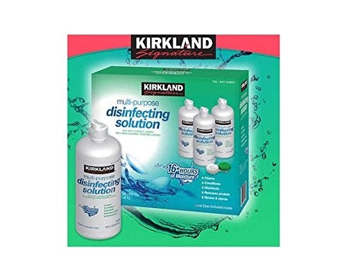 Kirkland Kirkland Signature Multi-Purpose Sterile Solution for Any Soft Contact Lens, 16 Fl Oz (Pack of 3) 